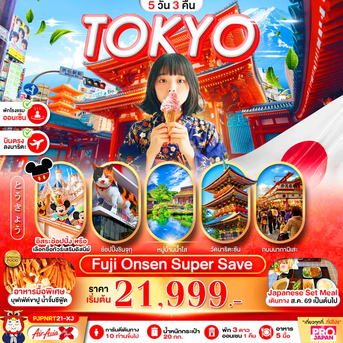 PRO TOKYO FUJI ONSEN SUPER SAVE FREE DAY 5D3N