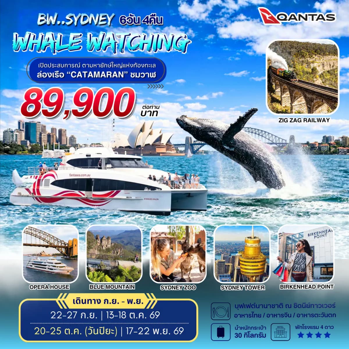 BW SYDNEY WHALE WATCHING 6D/4N - BWHD260045