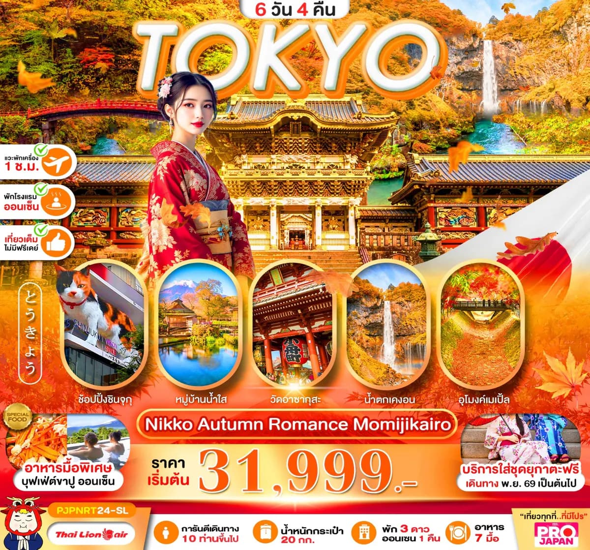 PRO TOKYO NIKKO AUTUMN ROMANCE MOMIJIKAIRO FULL DAY 6D4N